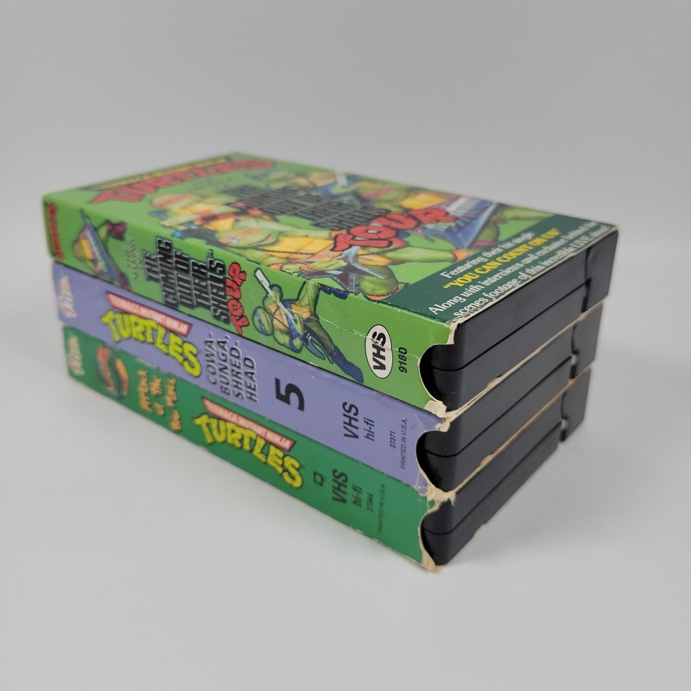 TMNT Making Of Coming Out Of Their Shells Tour FHE Cartoon VHS Video Tape lot‎ - Picture 7 of 8